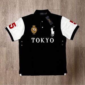 Ralph Lauren Black and White Tokyo Polo Shirt